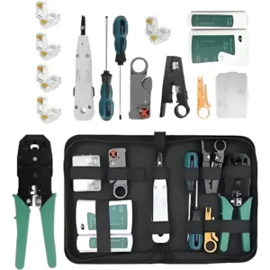 Kit Profissional de Ferramentas para Redes e Informática – Completo com Estojo